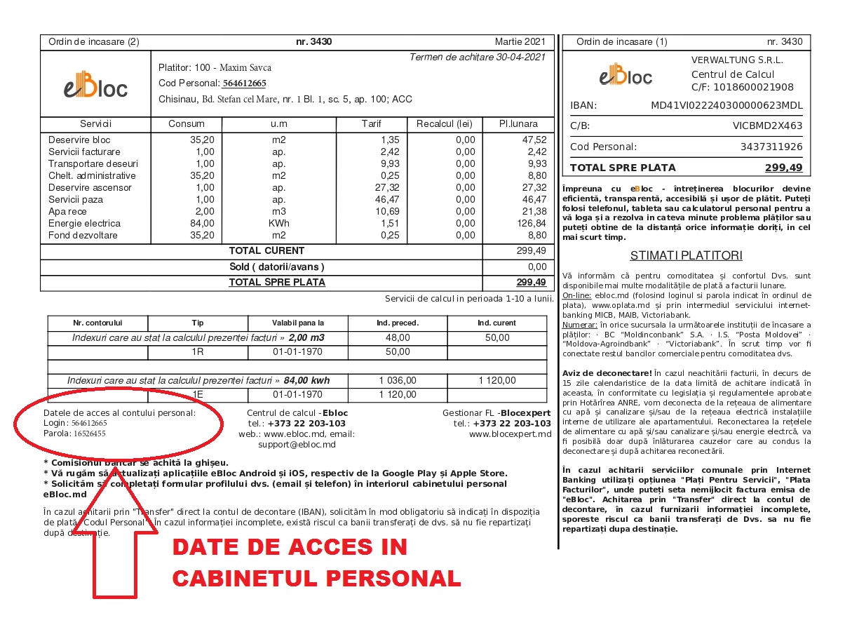 factura ebloc